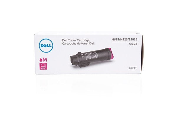 Dell H625cdw-H825cdw-S2825cdn Magenta Toner Cartridge - 1200 pg standard yield -- part 042T1 -  sku 593-BBOU