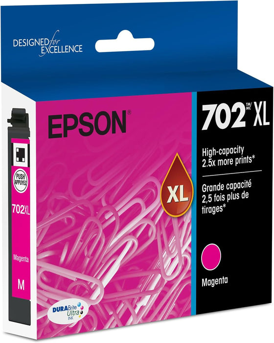 EPSON 702 DURABrite Ultra Ink High Capacity Magenta Cartridge (T702XL320-S)