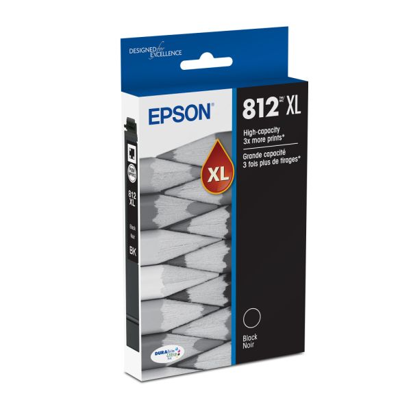 Epson T812XL Black High Yield Ink Cartridge (T812XL120-S)