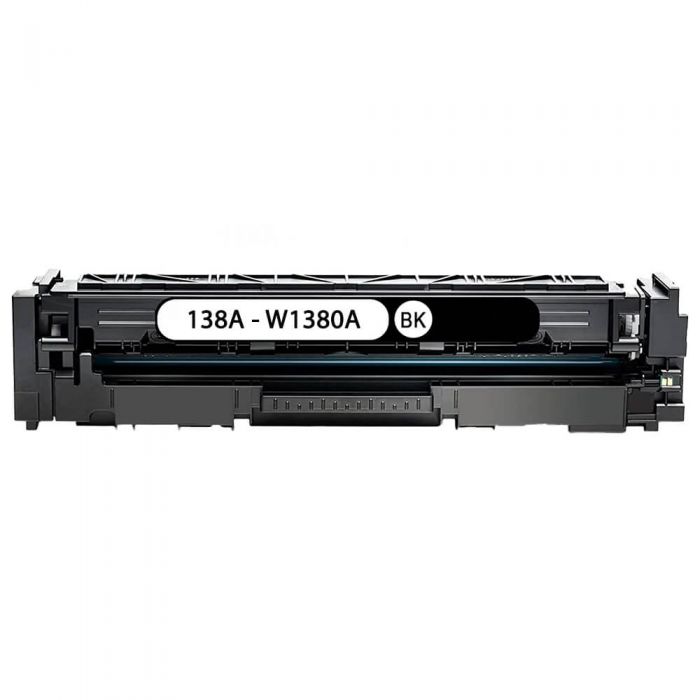 HP 138A Compatible Black Toner Cartridge (W1380A), 1,500 page yield.