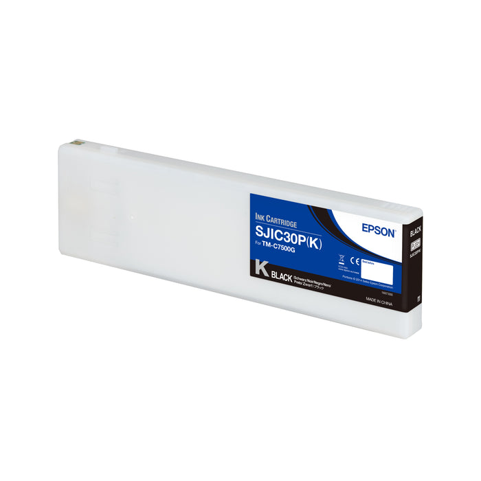 Epson ColorWorks C7500G Black Ink Cartridge C33S020635, SJIC30P(B)
