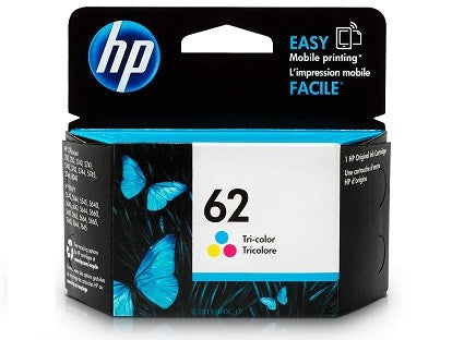 HP 62 Tri-color Original Ink Cartridge, C2P06AN