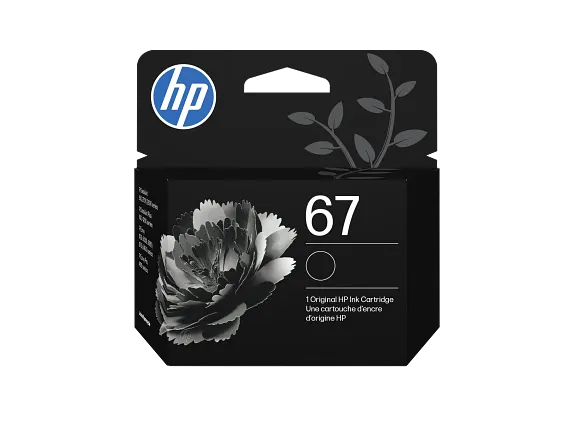 Genuine HP 67 Black Original Ink Cartridge