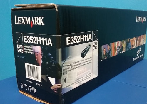 Genuine Lexmark E350 Black Toner Cartridge,E352H11A, High Yield