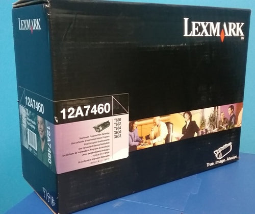 Genuine Lexmark 12A7460 Black Toner Cartridge, (5000 pages)