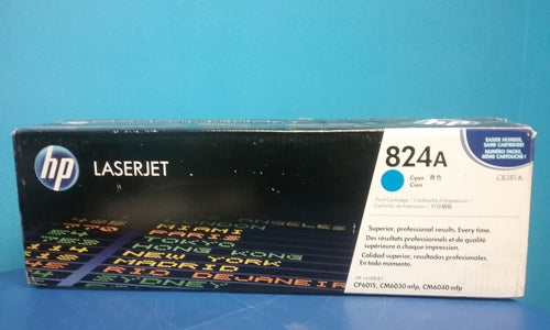 Genuine HP 824A Cyan Toner Cartridge, CB381A (21,000 Pages)