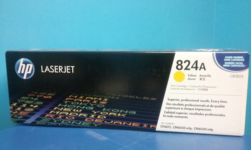 Genuine HP 824A Yellow Toner Cartridge, CB382A (21,000 Pages)