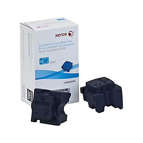 Xerox 108R00990 Cyan Solid Ink (2 Pack) for ColorQube 8700