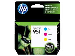 HP 951 Color Ink Cartridges, C-M-Y, Combo Pack, CR314FN