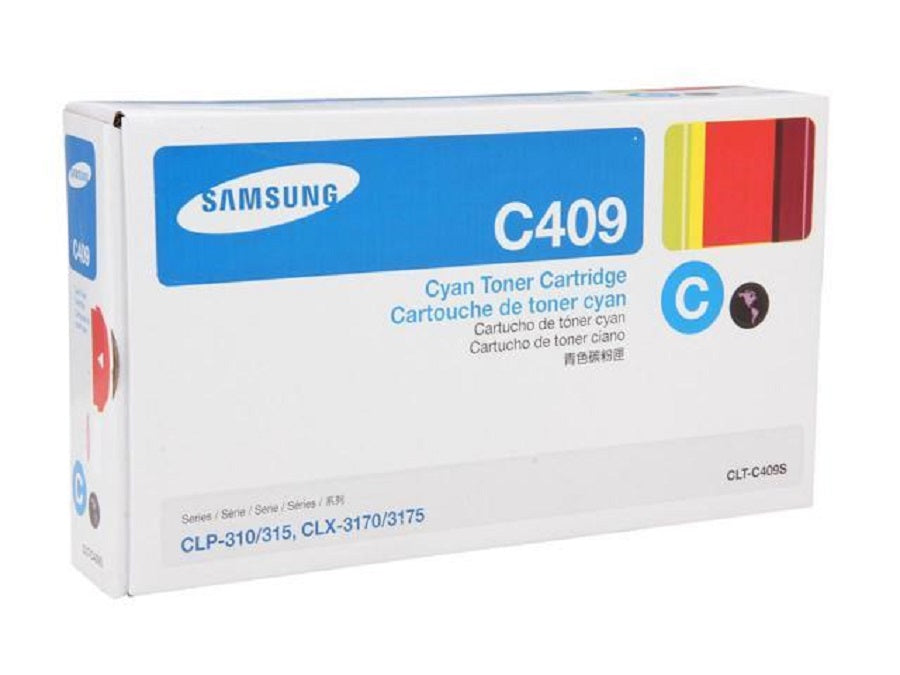 New Genuine Samsung CLT-C409S Cyan Toner Cartridge