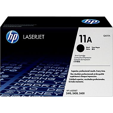 HP 11A Black Original Toner Cartridge in Retail Packaging, Q6511A (6,000 Pages)