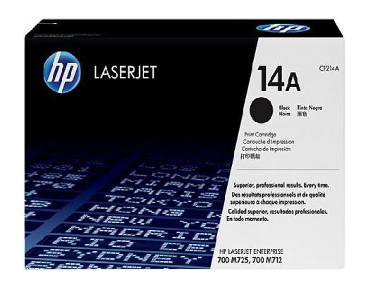 HP 14A Black Original Toner Cartridge in Retail Packaging, CF214A (10,000 Pages)