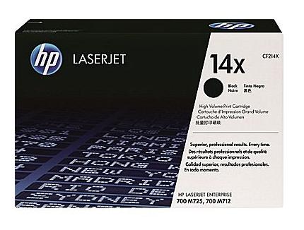 HP 14X High Yield Black Original Toner Cartridge in Retail Packaging, CF214X (17,500 Pages)