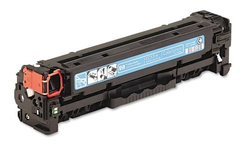 Compatible Toner Cartridge for HP 304A Cyan, 2,800 Page Yield (CC531A)