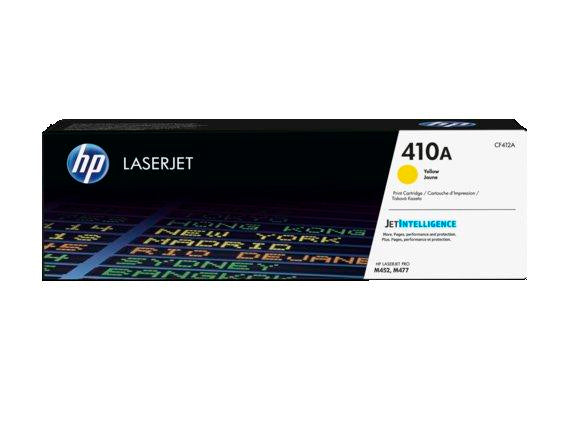 HP Original CF412A Toner Cartridge in Retail Packaging, (412A) Yellow (2,300 Page Yield)