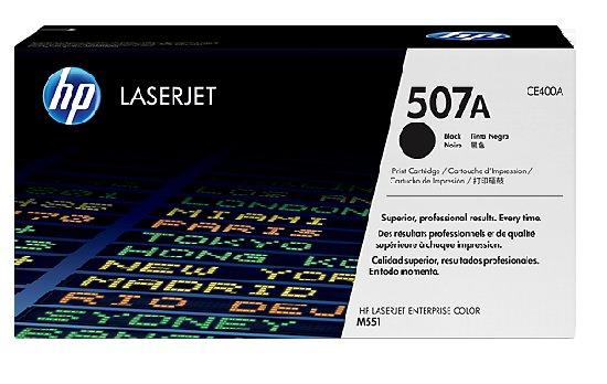 HP 507A Black Original Toner Cartridge in Retail Packaging, CE400A (5,500 Pages)