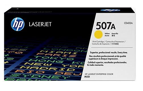 HP 507A Yellow Laser Toner Cartridge, CE402A (6,000 Pages)
