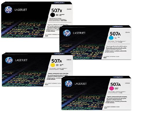 HP Laser Toner Cartridges Set of 4 CE400X,CE401A,CE402A,CE403A (BK,C,Y,M)