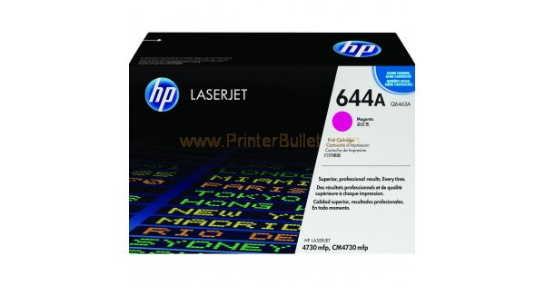 HP 644A Magenta Original Toner Cartridge in Retail Packaging, Q6463A (12,000 Pages)