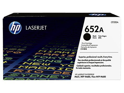 HP 652A Black Original Toner Cartridge in Retail Packaging, CF320A (11,500 Pages)