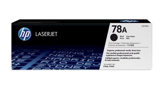 HP 78A Black Original Toner Cartridge in Retail Packaging, CE278A (2,100 Pages)