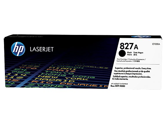 HP 827A Black Original Toner Cartridge in Retail Packaging, CF300A (29,500 Pages)