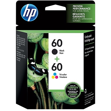 Genuine HP 60 Black-60 Tri-Color Ink Cartridge, N9H63FN