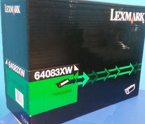 Genuine Lexmark T640 Extra High Yield Black Toner Cartridge, 64083XW