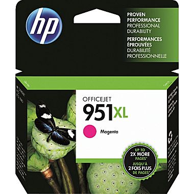 HP 951XL Magenta Ink Cartridge (CN047AN), High Yield