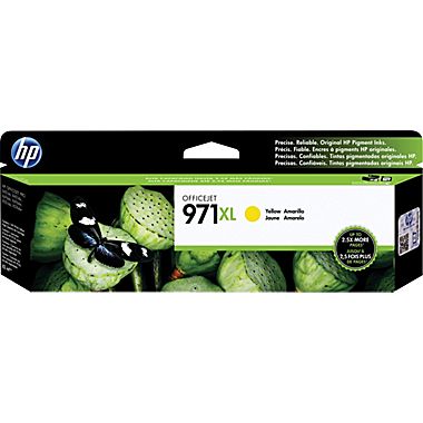 HP 971XL High Yield Yellow Ink Cartridge, CN628AM